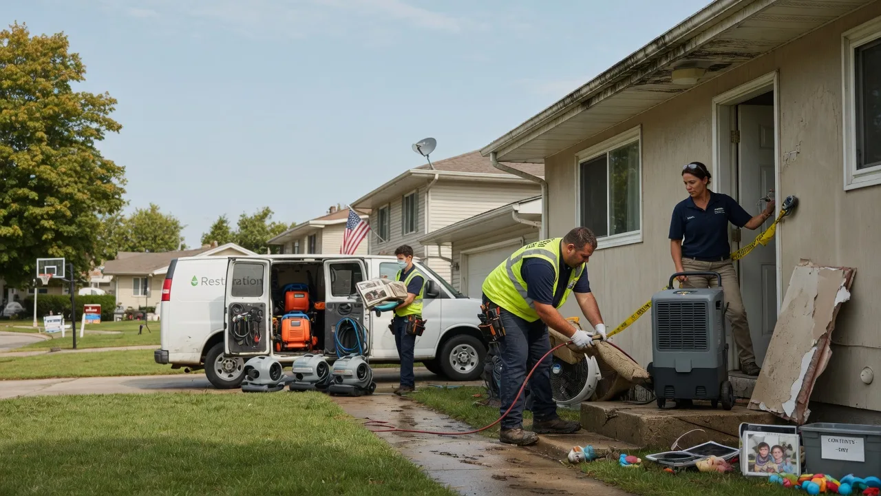 Water Damage Restoration in Waggoner, IL near me